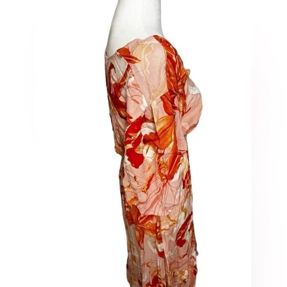 Abel the Label Flower Bomb ShirtDress Orange Pink
Floral Anthropologie Smocked m - Picture 3 of 13